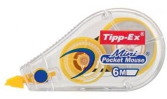 Bic B.Διορθωτική Ταινία Tipp-Ex Mini Pocket Mouse Fashion-4 Σχέδια-1Τμχ (926397)