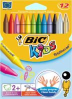 Bic 12 Κηρομπογιές Kids Plastidecor (829770)