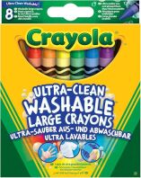 Crayola Wash Κηρομπογιές 8Τμχ (52-3282)