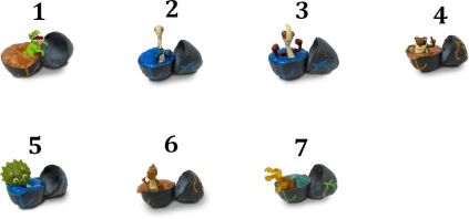Gigantosaurus Mini Φιγούρες Με Αβγό Slime 5cm-7 Σχέδια (GGN01000)