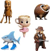 Italian Brainrot Φιγούρες 5Τμχ 5cm (35007601)