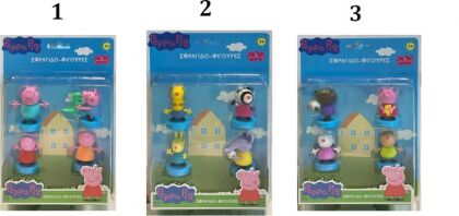 Hero-Mania Peppa Pig Φιγούρες-Σφραγίδες 4Pack - 3 Σχέδια (PP006000)