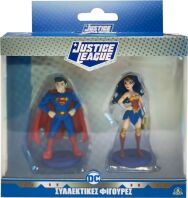 Hero-Mania Justice League Φιγούρες-Τoppers 2Pack-4 Σχέδια (JUT01000)
