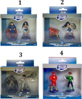 Hero-Mania Justice League Φιγούρες-Τoppers 2Pack-4 Σχέδια (JUT01000)