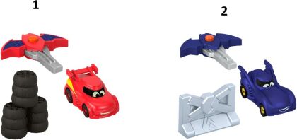 Fisher Price Batwheels Όχημα Με Αξεσουάρ-2 Σχέδια (HRJ53)
