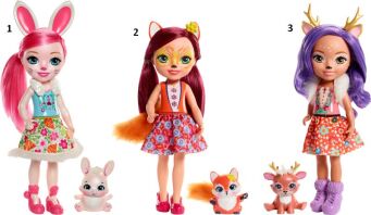 Enchantimals Μεγάλη Κούκλα-3 Σχέδια (FRH51)