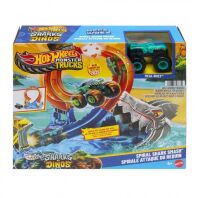Hot Wheels Monster Trucks Πίστα-Σούπερ Λουπ Με Καρχαρία (JFR08)