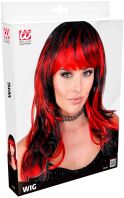 WM Περούκα Μαύρη/Κόκκινη Vampiress (29102)