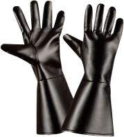 WM Γάντια Μαύρα Leatherlook (8535A)