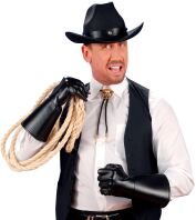 WM Γάντια Μαύρα Leatherlook (8535A)