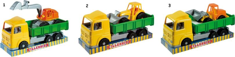 Androni Giocattoli Φορτηγό Με Μηχάνημα-3 Σχέδια (6089-0000)