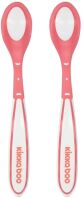 Kikkaboo Κουτάλι Με Αισθητήρα Θερμότητας 2Τμχ Boo Pink (31302040078)