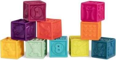 B.Toys Μαλακοί Κύβοι One Two Squeeze (BX1481Z)