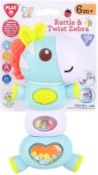 Playgo Κουδουνίστρα Rattle & Twist Ζέβρα (1585)
