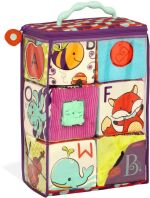 B.Toys Μαλακοί Κύβοι ABC Block Party 6Τμχ (BX1661Z)