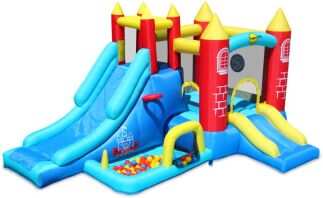 Happy Hop Φουσκωτό Τραμπολίνο Κάστρο Play Center 8 in 1 (9071R)