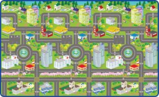 Sun Ta Πατάκι Δαπέδου Roll Mat-City Map (3016R(P))
