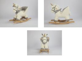 High Hope Κουνιστός Μονόκερος Μπεζ Με Ήχο (JR291-BEIGE)