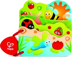 Hape Early Explorer Ξύλινο Baby's Bug Βιβλιαράκι (E0043A)