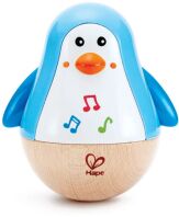 Hape Early Melodies Ξύλινος Πιγκουίνος Musical Wobbler (E0331A)