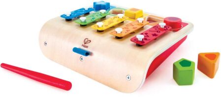 Hape Early Melodies Ξύλινο Ξυλόφωνο Shape Sorter (E0334A)
