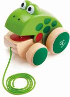 Hape Push & Pull Ξύλινο Συρόμενο Βατραχάκι (E0361)