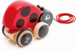 Hape Push & Pull Ξύλινη Συρόμενη Πασχαλίτσα (E0362)