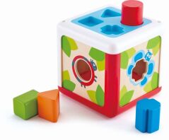 Hape Early Explorer Ξύλινο Shape Sorting Box-Garden (E0507)