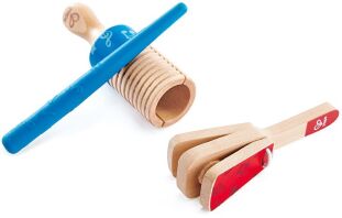 Hape Early Melodies Ξύλινο Σετ Κρουστών Percussion Duo (E0605)