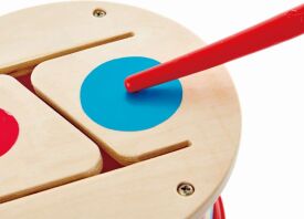 Hape Early Melodies Ξύλινο Τύμπανο Double-Sided Drum (E0608)