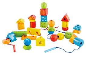 Hape Early Explorer Ξύλινα Σχήματα Με Κορδόνι (E1019)