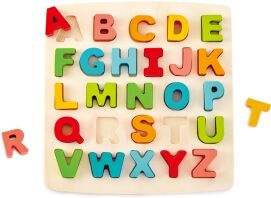 Hape Happy Puzzles Ξύλινο Παζλ Γράμματα Chunky Alphabet (E1551A)
