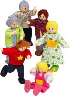 Hape Happy Family Ξύλινο Σετ Οικογένεια (E3500A)