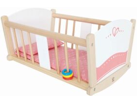 Hape Happy Doll Furniture Ξύλινο Λίκνο Κούκλας Rock-A-Bye (E3601A)