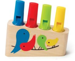 Hape Early Explorer Ξύλινος Αυλός Rainbow Pan Flute (E1025)