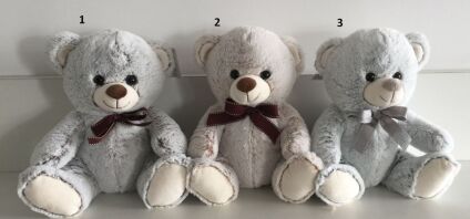 QF Λούτρινο Αρκουδάκι 33cm-3 Σχέδια (1510-074-13)