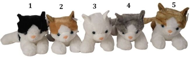 QF Λούτρινo Γάτα 30cm - 5 Σχέδια (131-097h)