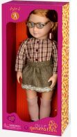 Our Generation Kούκλα April w/Plaid Shirt & Skirt (BD31078Z)
