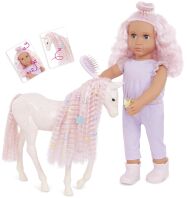 Λαμπάδα Our Generation Κούκλα Elara With Pet Foal Lumina (BD31493)