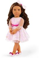 Λαμπάδα Our Generation Κούκλα Katia With Sequin Dress (BD31717Z)