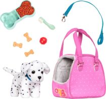 Our Generation Λούτρινο Σκυλάκι Δαλματίας 6'' Με Τσάντα Μεταφοράς Και Αξεσουάρ (BD35181Z)