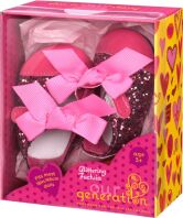 Our Generation Παπουτσάκια Glittery Shoes With Bow (BD37223Z)