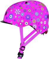 Globber Κράνος Elite Lights XS/S (48-53cm) Deep Pink Flowers (507-110)