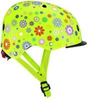 Globber Κράνος Elite Lights XS/S (48-53cm) Lime Green Flowers (507-106)