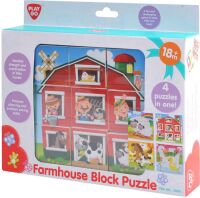 Playgo Παζλ Κύβοι Φάρμα 9Τμχ (2000)