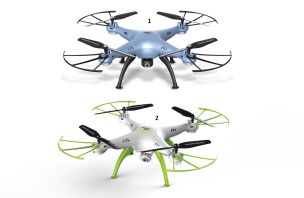 Syma Τηλ/νο Drone Quadcopter w/Camera Real Time-2 Σχέδια (X5HW)