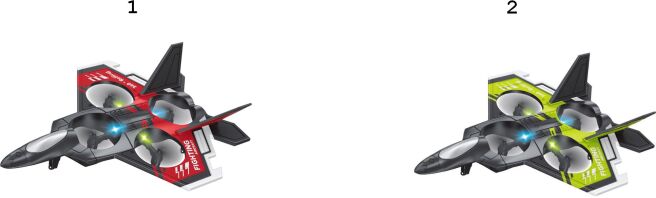 BW Τηλεκατευθυνόμενο Μαχητικό Αεροπλάνο 2.4G With Lights-2 Σχέδια (TY-T17)