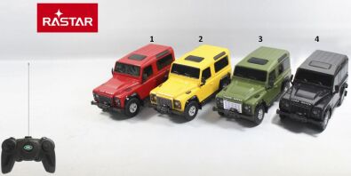 Rastar Τηλεκατευθυνόμενο Land Rover Defender 1:24 - 4 Σχέδια (78500)