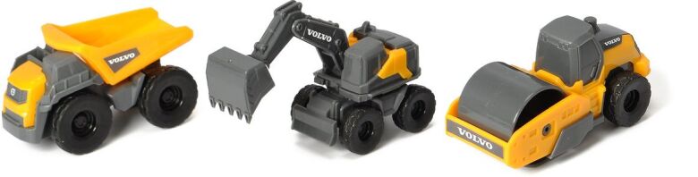 Dickie F/W Σετ Οχήματα Volvo Micro Builders 9cm (203722009)