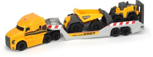 Dickie F/W Σετ Οχήμα Mack/Volvo Micro Builder + 2 Αυτοκινητάκια (203725005)